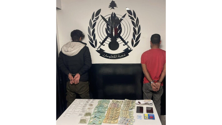 قوى الأمن: توقيف شخصين روّجا المخدّرات على متن درّاجة آليّة في كسروان وضبط كميّة من المواد الممنوعة