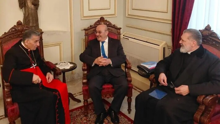 الراعي بحث مع عسيران في الأوضاع المحلية والإقليمية واستقبل رئيس المركز الدولي للدراسات الاستراتيجية والإعلام
