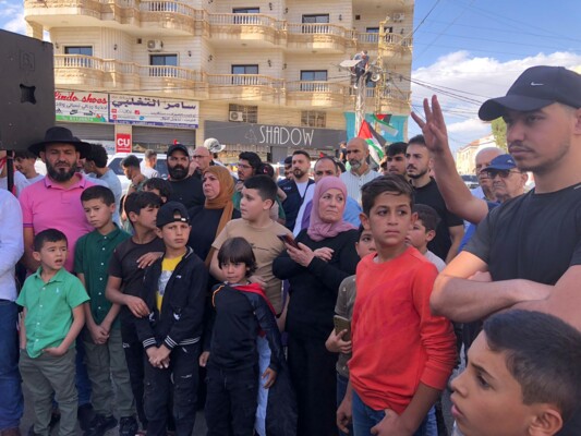 اعتصام في بلدة غزة البقاعية احتجاجًا على اعتقال الناشط محمد القادري أثناء مشاركته في "أسطول الصمود"