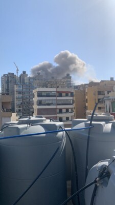 غارة ثامنة استهدفت منطقة حي ماضي في الضاحية الجنوبية لبيروت