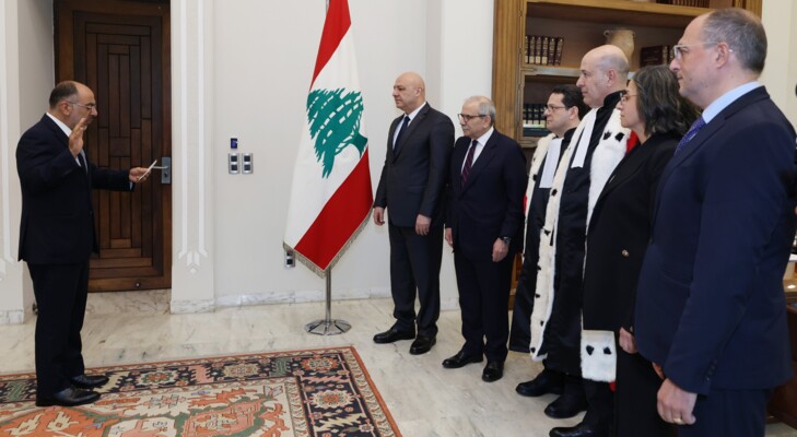 أنطوان شقير أقسم اليمين أمام عون رئيسًا لإدارة الموظفين في مجلس الخدمة المدنية بالوكالة