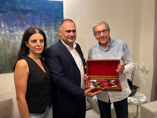 مسعد التقى بوشامة وبحثا سبل توطيد التعاون بين لبنان والجزائر