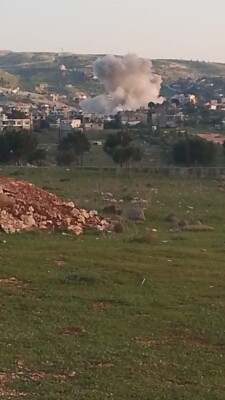 غارات على سحمر وجبال البطم وصير الغربية وحناويه والشهابية