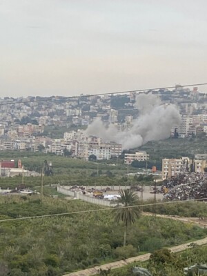 غارات إسرائيلية إستهدفت بلدات معركة وباريش وكفردونين وميفدون