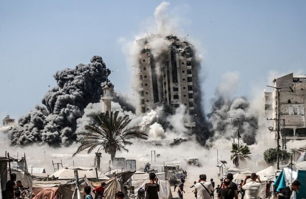 وزير الدفاع الإسرائيلي: عاصفة هائلة ستضرب اليوم سماء قطاع غزة وسترتجف أبراج الإرهاب