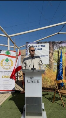 جامعة الروح القدس الكسليك شاركت في حملة تشجير جبل صنين بزراعة 1500 أرزة