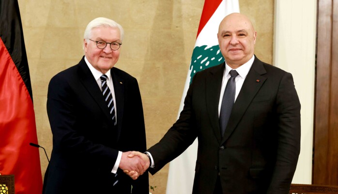الرئيس الألماني: نقف إلى جانب لبنان وشعبه وسنرسل مساعدات للنازحين وندعم مبادرة عون التفاوضية