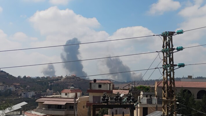 غارات إسرائيلية عنيفة استهدفت أطراف بلدة أنصار في جنوب لبنان