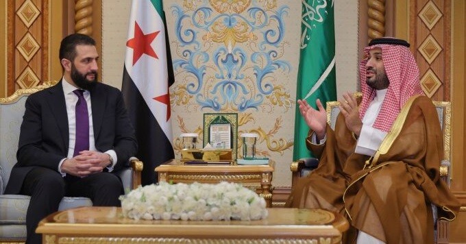الشرع ومحمد بن سلمان بحثا في الرياض سبل تعزيز التعاون والمستجدات الإقليمية والدولية