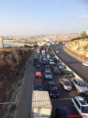 النشرة: إزدحام مروري خانق من كازينو لبنان نحو بيروت بسبب انقلاب سيارة