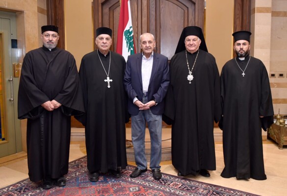 بري بحث مع وزير الصحة شؤوناً متصلة بالقطاع الصحي واستقبل راعي أبرشية بعلبك للروم الملكيين الكاثوليك