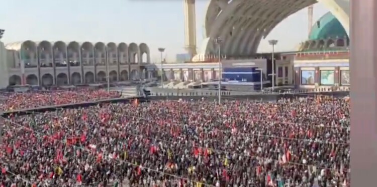 بدء مراسم تشييع السيد علي الخامنئي في طهران