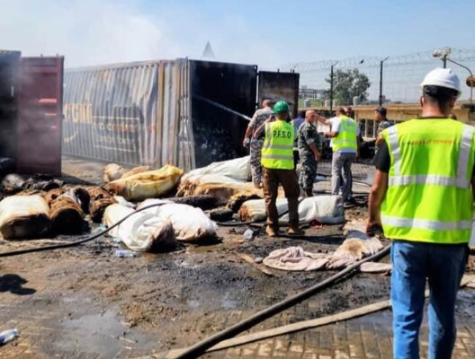 إدارة مرفأ بيروت: تجدد محدود للاشتعال داخل حاوية معزولة تعرضت لحريق أمس