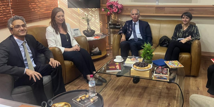 السفير الفرنسي زار نداف وبحثا في مشاريع مستقبلية تتعلق بـ"تلفزيون لبنان"
