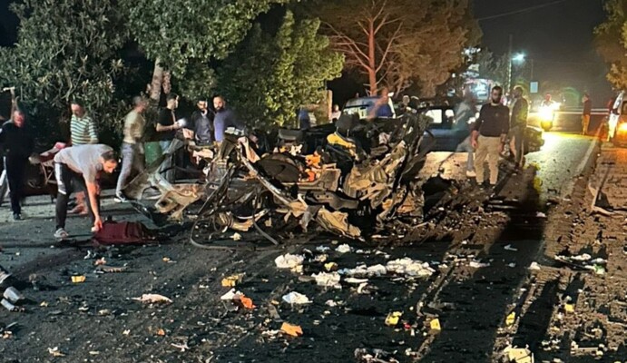 "النشرة": غارة من مسيّرة إسرائيلية استهدفت سيارة على أطراف بلدة فرون الجنوبية