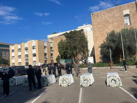 تشييع شهداء امن الدولة في صيدا بحضور رسمي وشعبي