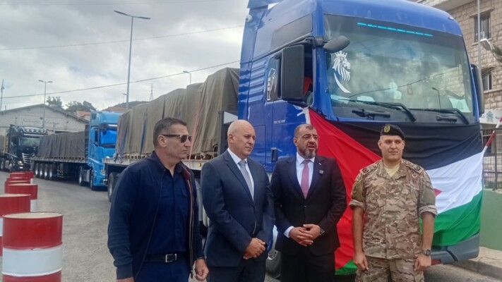 الهيئة العليا للإغاثة: قافلة مساعدات إغاثية أردنية جديدة وصلت إلى معبر المصنع