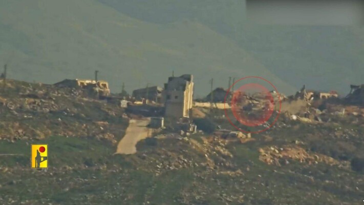 "حزب الله" نشر مشاهد من عمليّة استهداف  دبابة ميركافا تابعة للجيش الإسرائيلي في منطقة تل النحاس