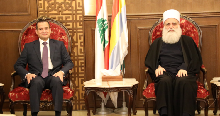 ابي المنى بحث مع الصايغ عددًا من القضايا على مستوى بيروت واستقبل لجنة "حملة دعم أهلنا في السويداء"