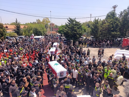 الوكالة الوطنية: لا إشكال في تشييع شهداء الدفاع المدني وما جرى"موقف عاطفي" لأحد ذوي الشهداء