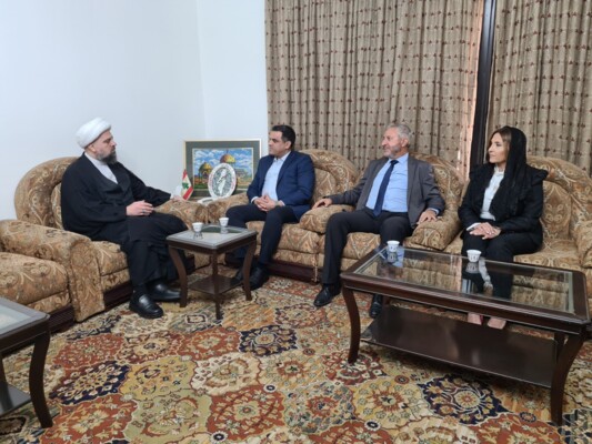 وفد من "الوطني الحر" زار المفتي قبلان: نشد على أيادي كل الوطنيين الذين يسعون إلى الوحدة الوطنية