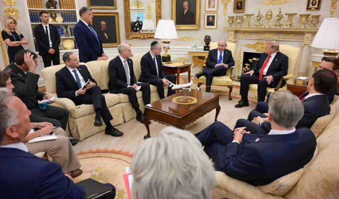 نتانياهو: اللقاء مع ترامب تناول التنسيق بشأن إيران وقضايا أمنية وأخرى تتعلق بـ"مستقبل دولة إسرائيل"