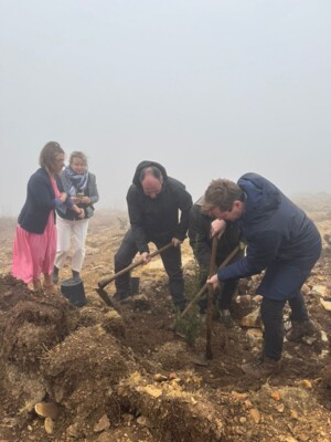 جذور لبنان والمساعدة البولندية تزرعان جبال كفردبيان بـ 1550 أرزة جديدة