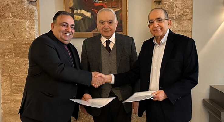 سلامة رعى اتفاقًا بين النادي الثقافي العربي ونقابة اتحاد الناشرين لتنظيم معرض بيروت العربي الدولي للكتاب