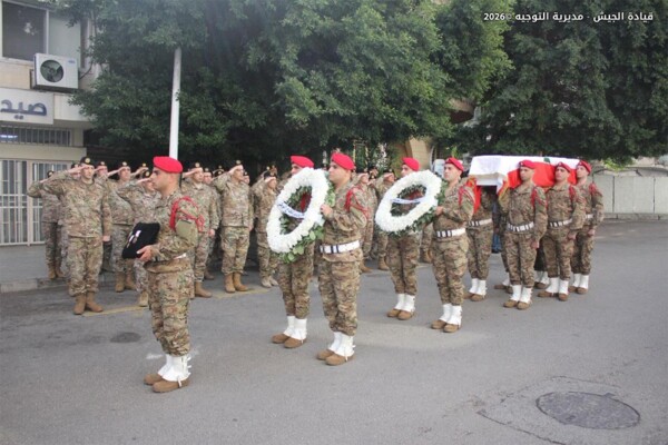 الجيش شيّع الجندي الشهيد علي عجم في بلدة مشتى حمود بحضور العماد هيكل ووزير الدفاع