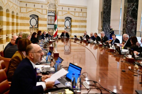 بدء جلسة مجلس الوزراء برئاسة عون لمناقشة 40 بنداً بينها إعادة الإعمار