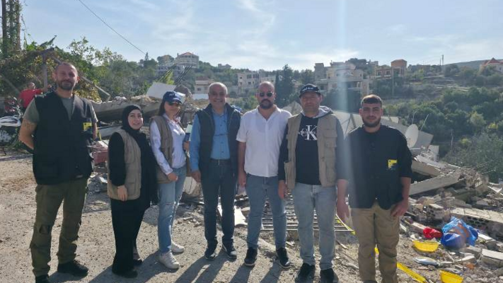 فرق مجلس الجنوب باشرت الكشف على أضرار عدوان الأمس على قرى طير فلسيه وشحور وديركيفا