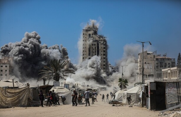 الجيش الإسرائيلي: ندعو سكان عمارة الرؤيا والخيام المجاورة في مدينة غزة إلى إخلائها