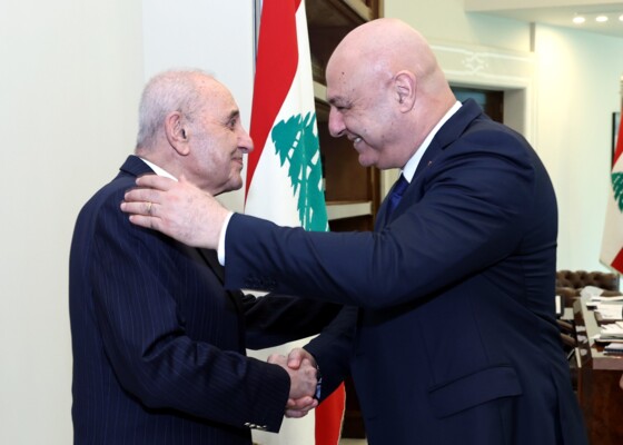 بري مغادراً قصر بعبدا: "ببركات ستنا مريم كل شي منيح"
