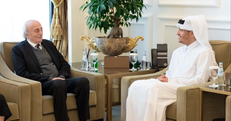 جنبلاط التقى وزير الخارجية القطرية: نثمّن دور قطر بخفض التوترات ومواقفها الداعمة للبنان