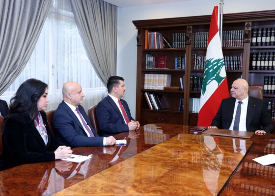 الرئيس عون استقبل موفدًا من رئيس الوزراء العراقي: عودة الجنوبيين هي الأولوية للمحافظة على كرامتهم ووضع حد لمعاناتهم