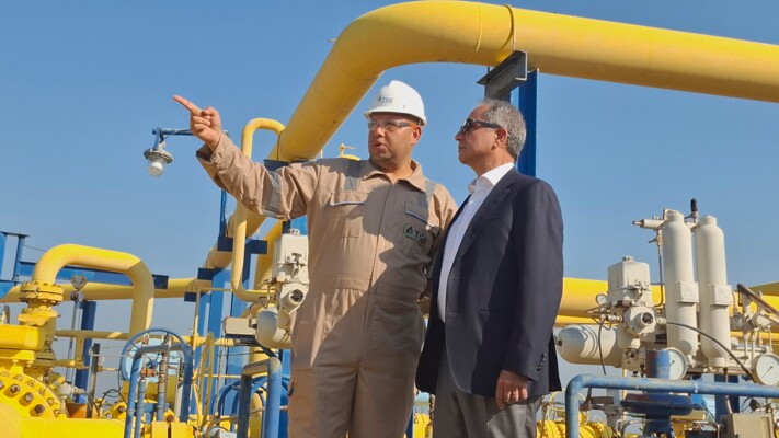 الصدي بدأ زيارة إلى طرابلس بتفقد المنشآت وأعمال صيانة خط أنبوب الغاز العربي