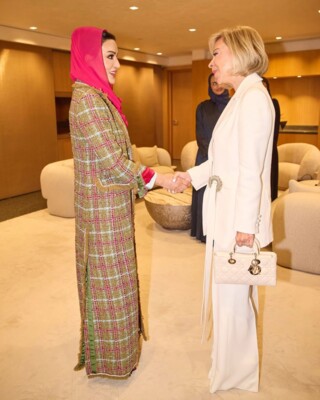 السيدة الأولى شاركت في مؤتمر وايز بالدوحة وركزت على أهمية التعليم ومشروع مدرسة المواطنية