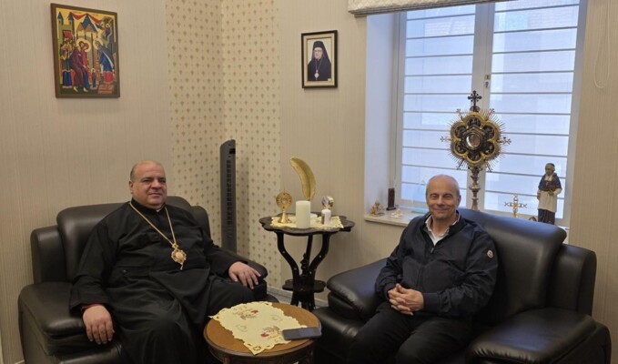 المطران ابراهيم استقبل نكد وبحث معه التطورات