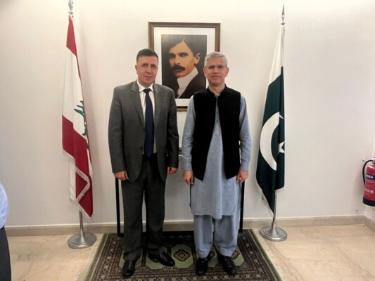 المهتار يزور سفارة باكستان بتكليف من أرسلان: نثمن دور باكستان في رعاية المفاوضات الدولية