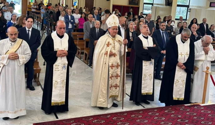 قداس في كنيسة مار مارون – جعيتا برعاية المطران روحانا على نية المساهمين في اعادة التأهيل والترميم