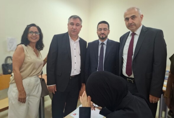 رئيس الجامعة اللبنانية تفقد سير مباراة الدخول إلى كلية الصحة في الفرع الخامس- صيدا