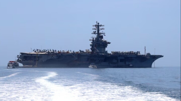 بدء مناورات عسكرية أرجنتينية أميركية بمشاركة حاملة الطائرات "نيميتز" في جنوب الأطلسي