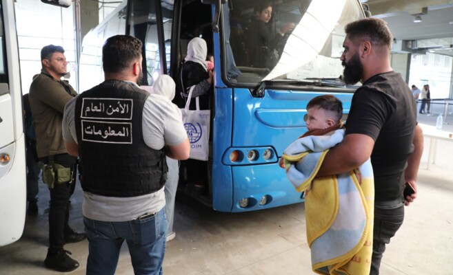 الأمن العام نفّذ المرحلة السادسة من خطة العودة المنظمة للنازحين السوريين عبر مركز العريضة