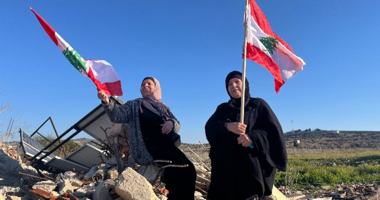 اعتصام لاهالي بلدة الضهيرة الحدودية للمطالبة بخروج الجيش الإسرائيلي من الحي الجنوبي للبلدة