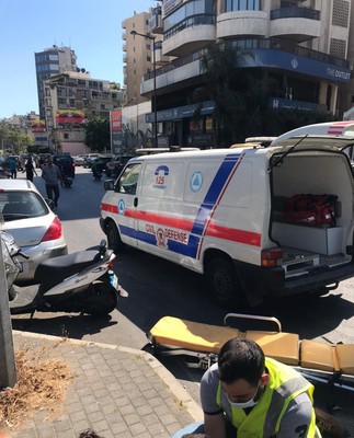 الدفاع المدني: جريح جراء حادث صدم في فردان