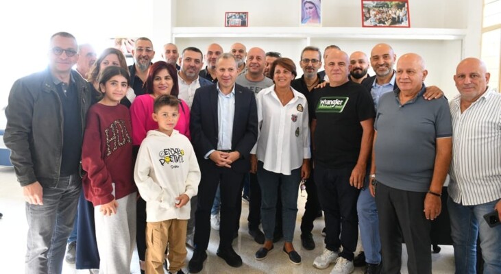 باسيل بدأ جولة في قرطبا: نريد أن يعرف أهل شهداء انفجار المرفأ الحقيقة وأن يُرفع الظلم عنا