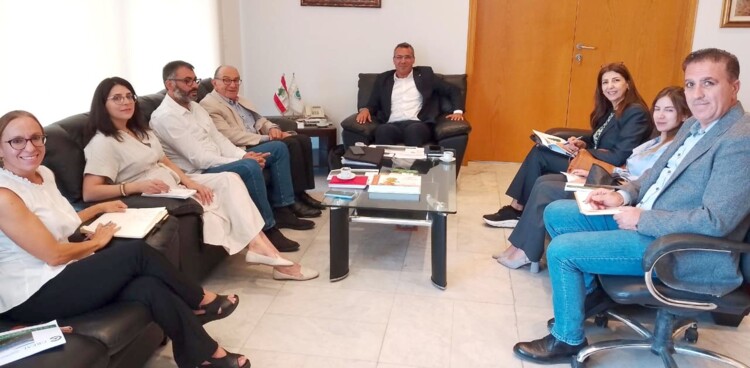 هاني بحث مع المركز اللبناني للبحوث بسبل تفعيل الممارسات الزراعية الجيدة بدعم من هولندا
