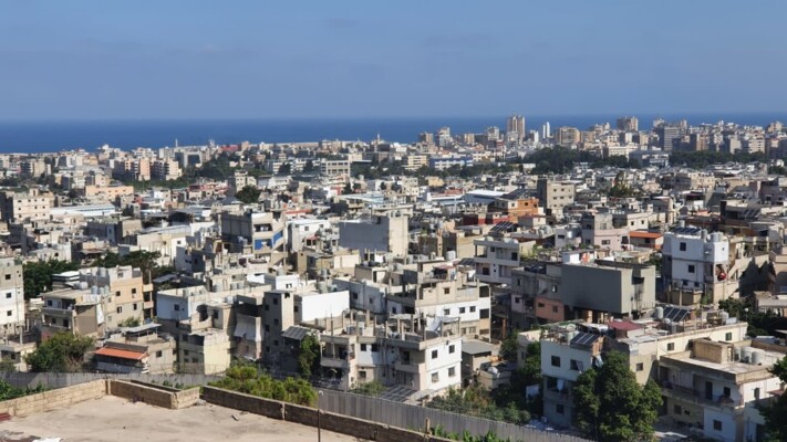 تظاهرة في مخيم عين الحلوة تنديدا بالمجزرة الإسرائيلية التي طالت المخيم
