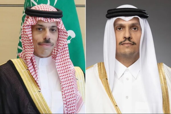 وزيرا الخارجية القطري والسعودي يبحثان جهود خفض التصعيد في المنطقة
