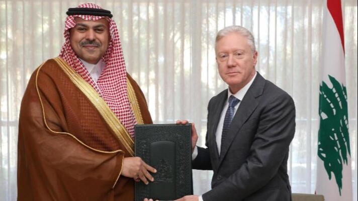 رجي استقبل السفير السعودي الجديد وتسلم أوراق اعتماده
